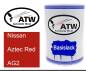 Preview: Nissan, Aztec Red, AG2: 500ml Lackdose, von ATW Autoteile West.